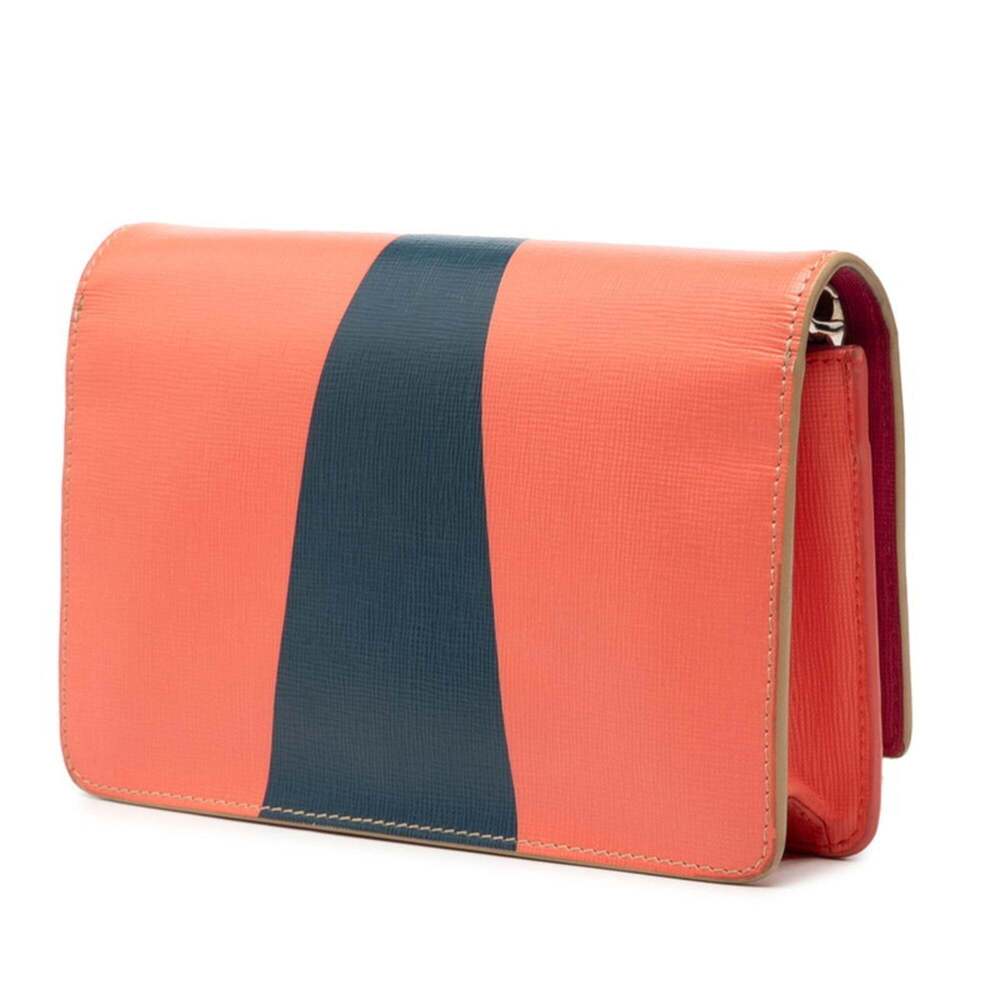 FENDI Orange Leather Shoulder Bag - Picture 2 of 7